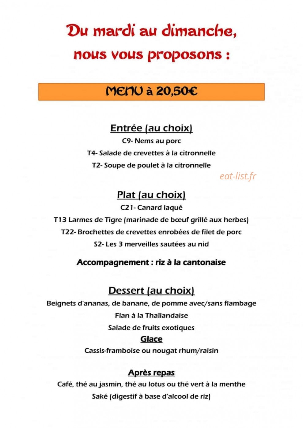 Le Bonheur d'Asie — carte page 2