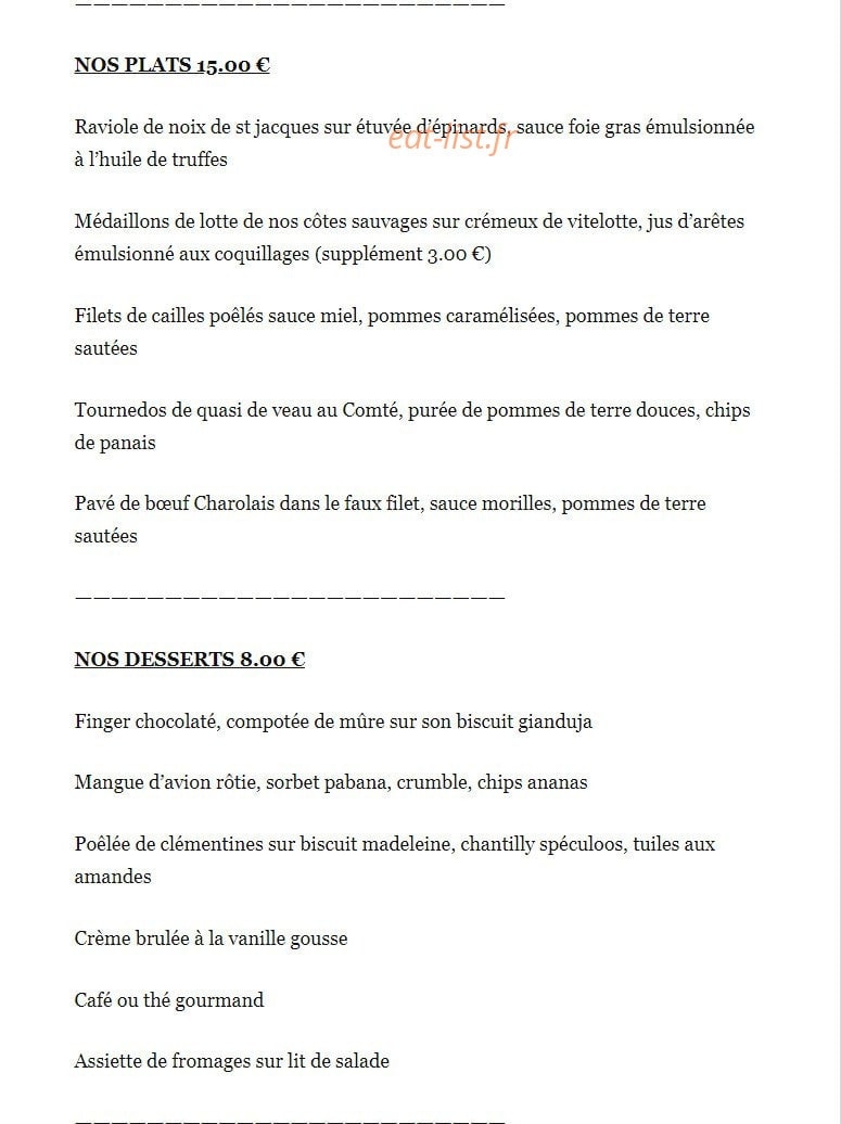 Le Petit St Georges — carte page 3