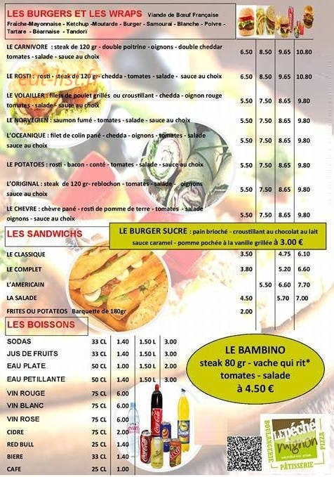 La Fabric' A Pizz' — carte page 2
