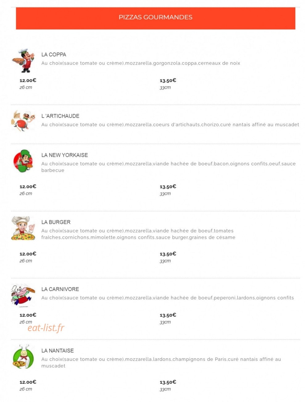 Au Feu de Bois — carte page 4