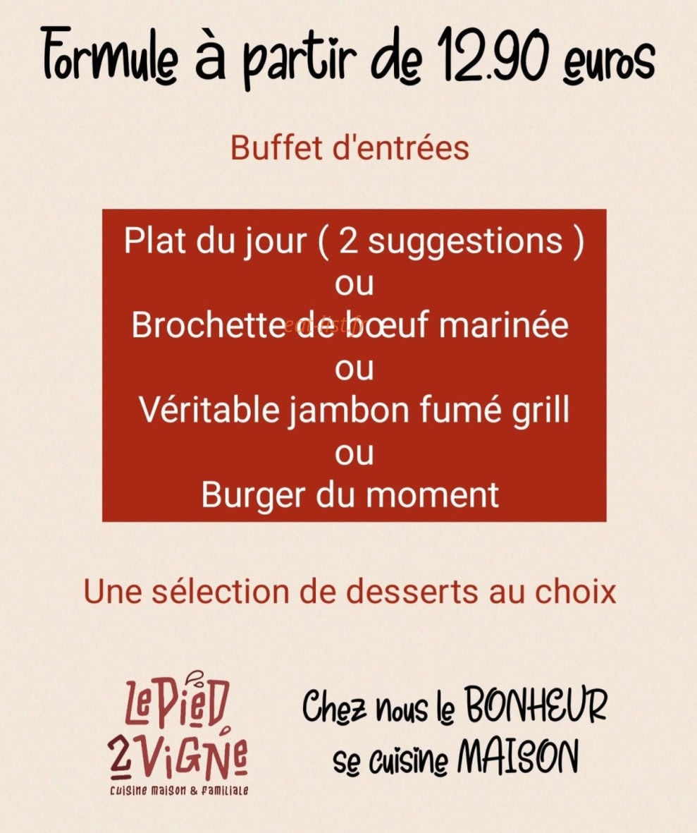Le Pied 2 Vigne — carte page 1