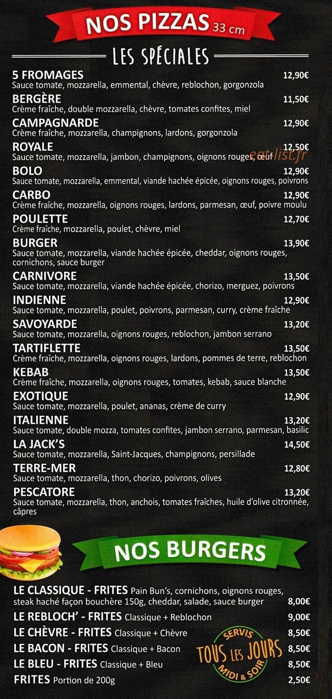 La piz'eroise — carte page 2