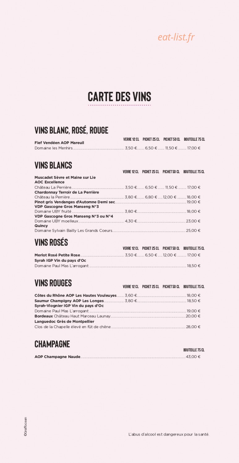 Chez Luisa — carte page 3
