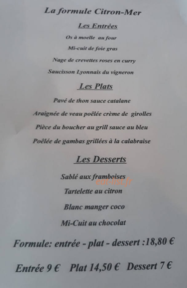 citron mer — carte page 3
