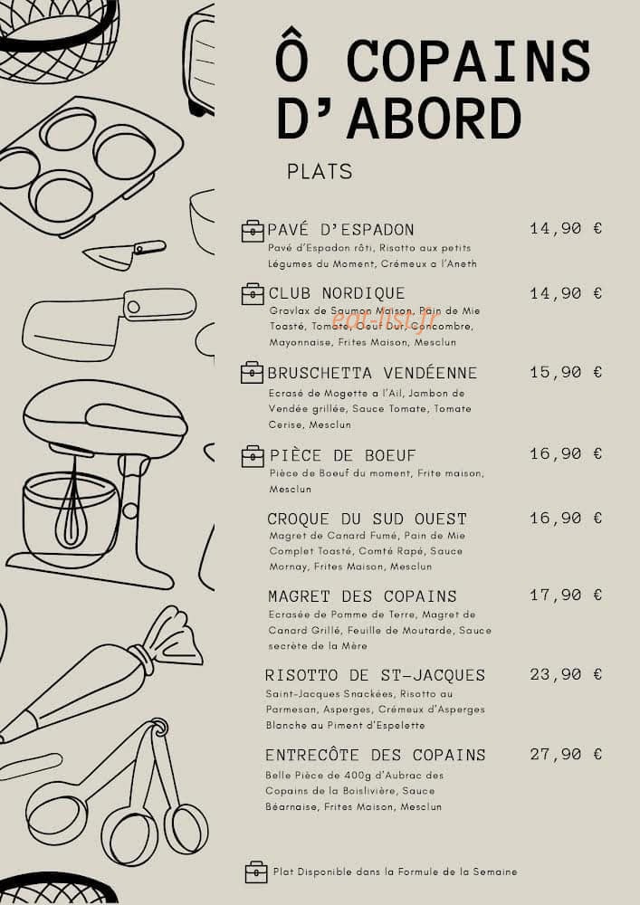Ô copains d'abord — carte page 2