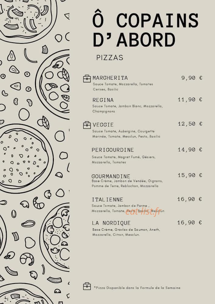Ô copains d'abord — carte page 4