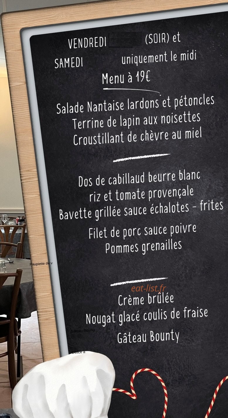 Le Saint Christophe — carte page 1