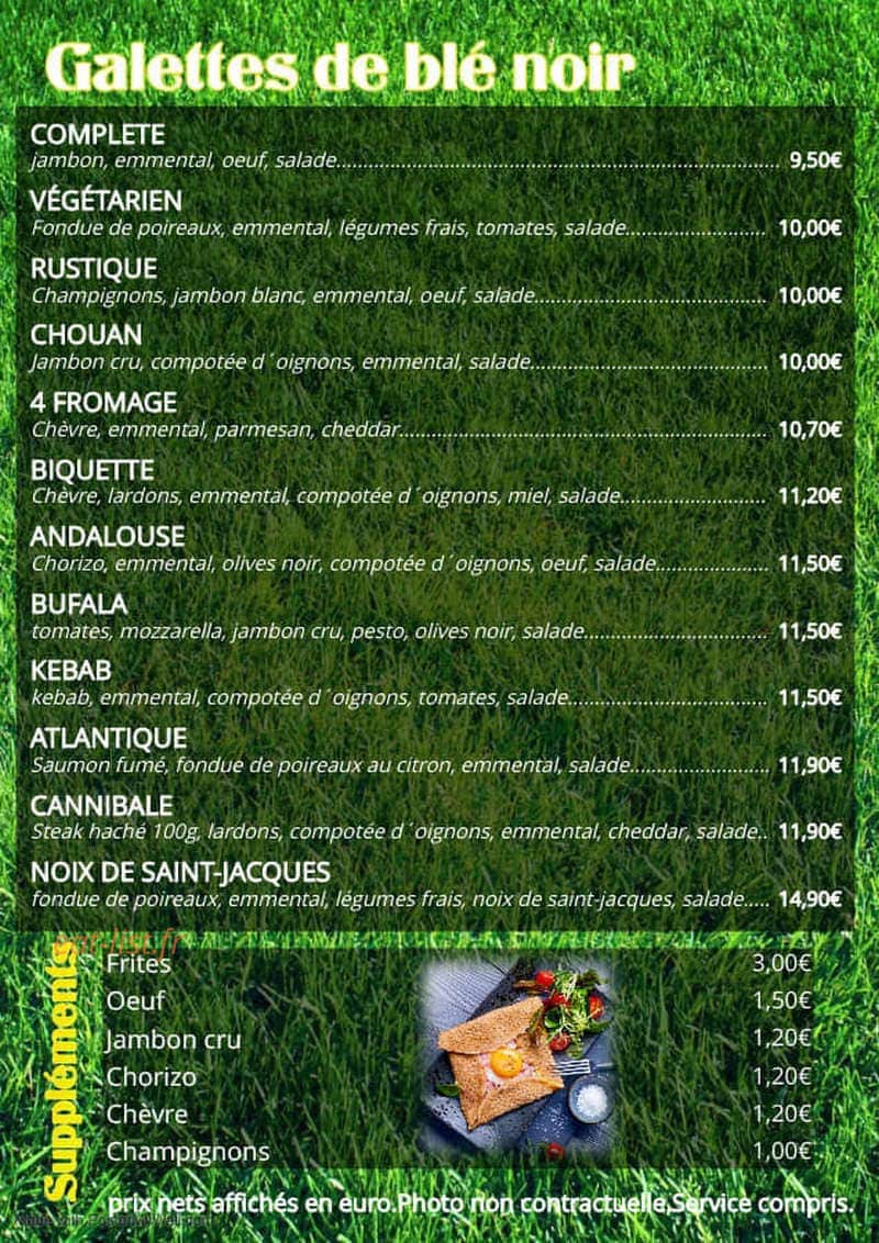 Le Corail — carte page 1