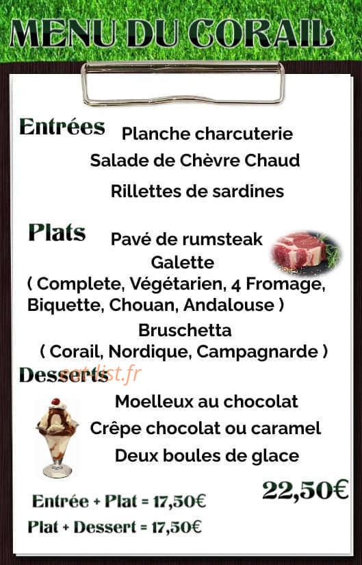 Le Corail — carte page 3