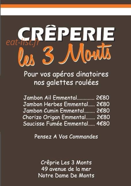 Les 3 Monts — carte page 1