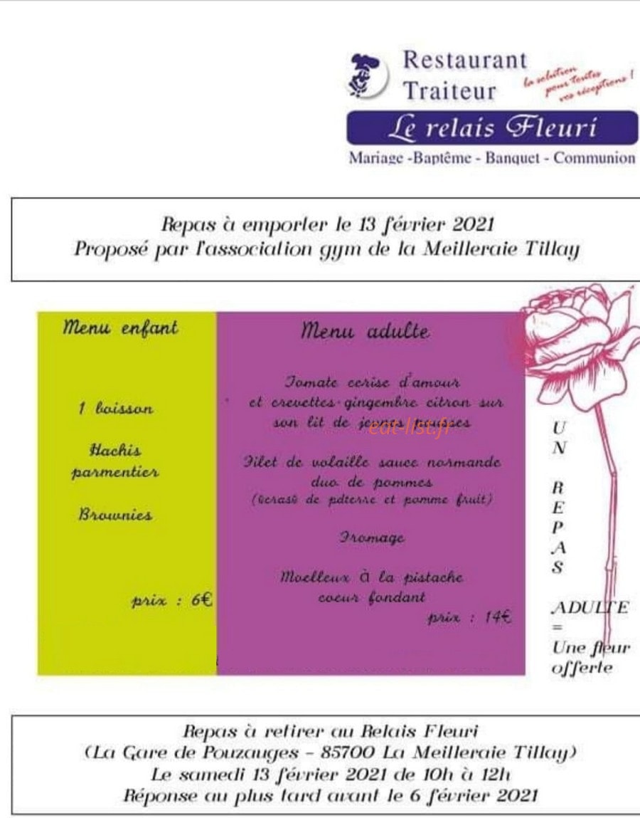 Le Relais Fleuri — carte page 1