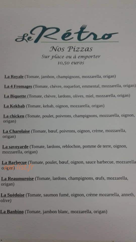 Le Rétro — carte page 1