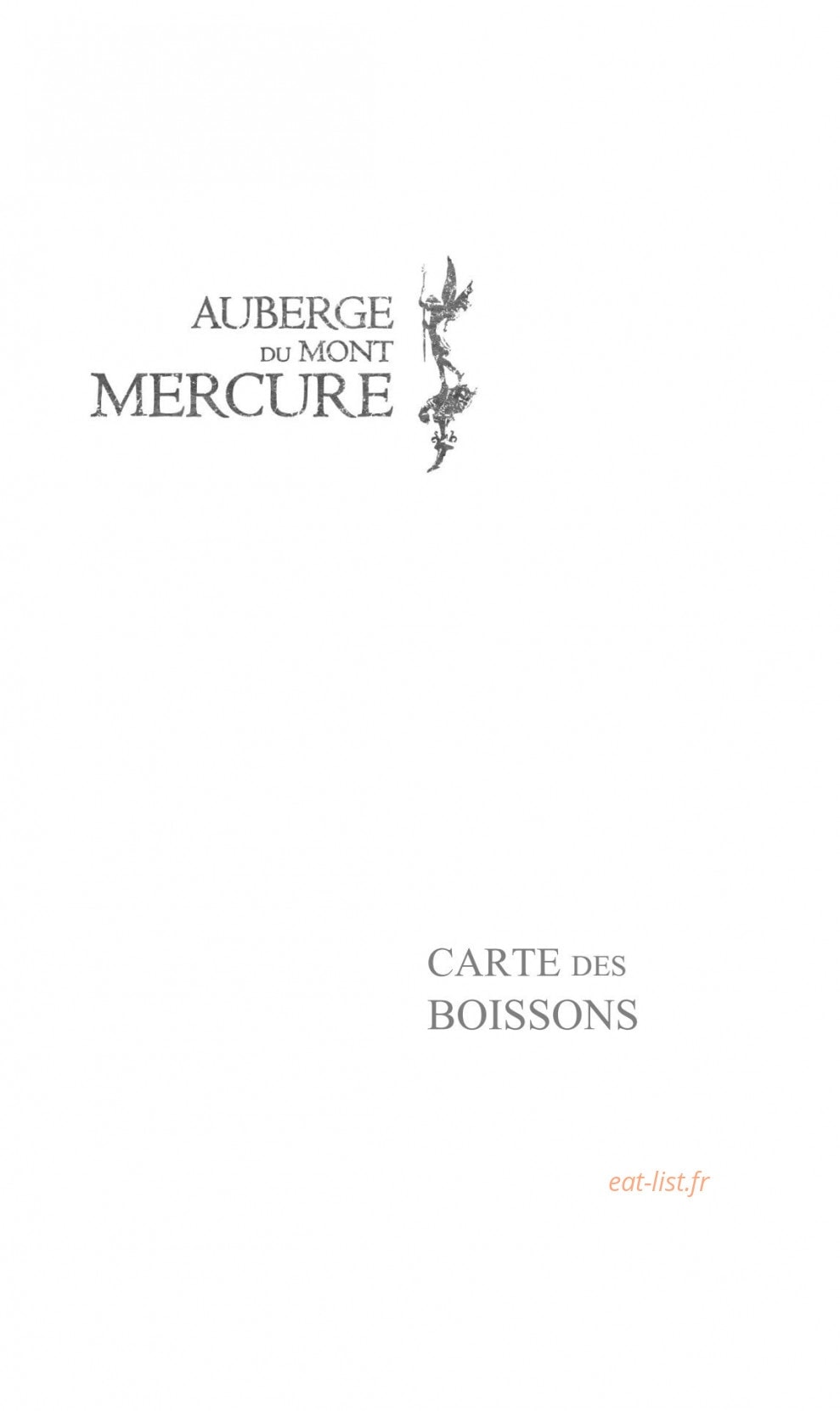 Auberge Mont Mercure — carte page 15