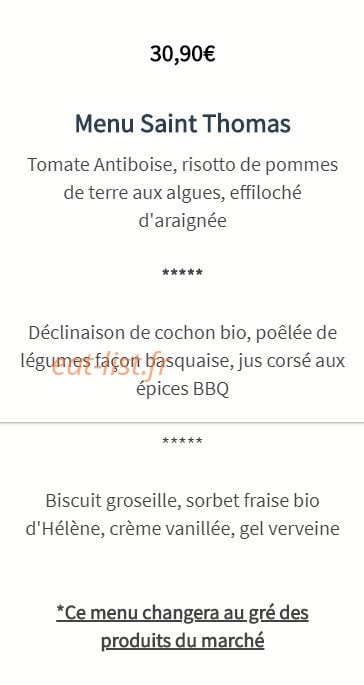 Le Petit Saint Thomas — carte page 4