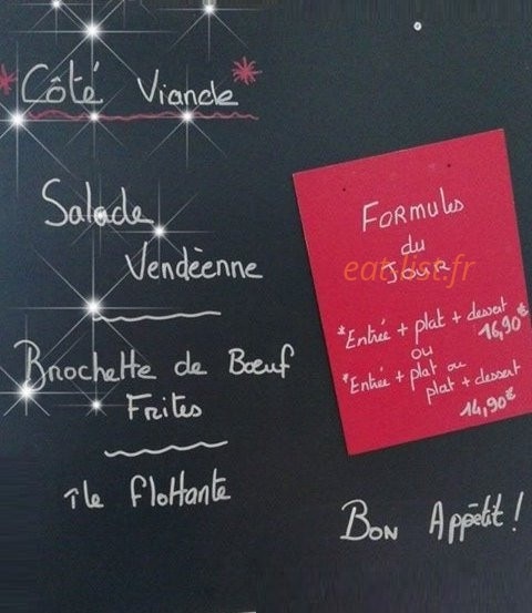 Snack resto Domaine de Beaulieu — carte page 1