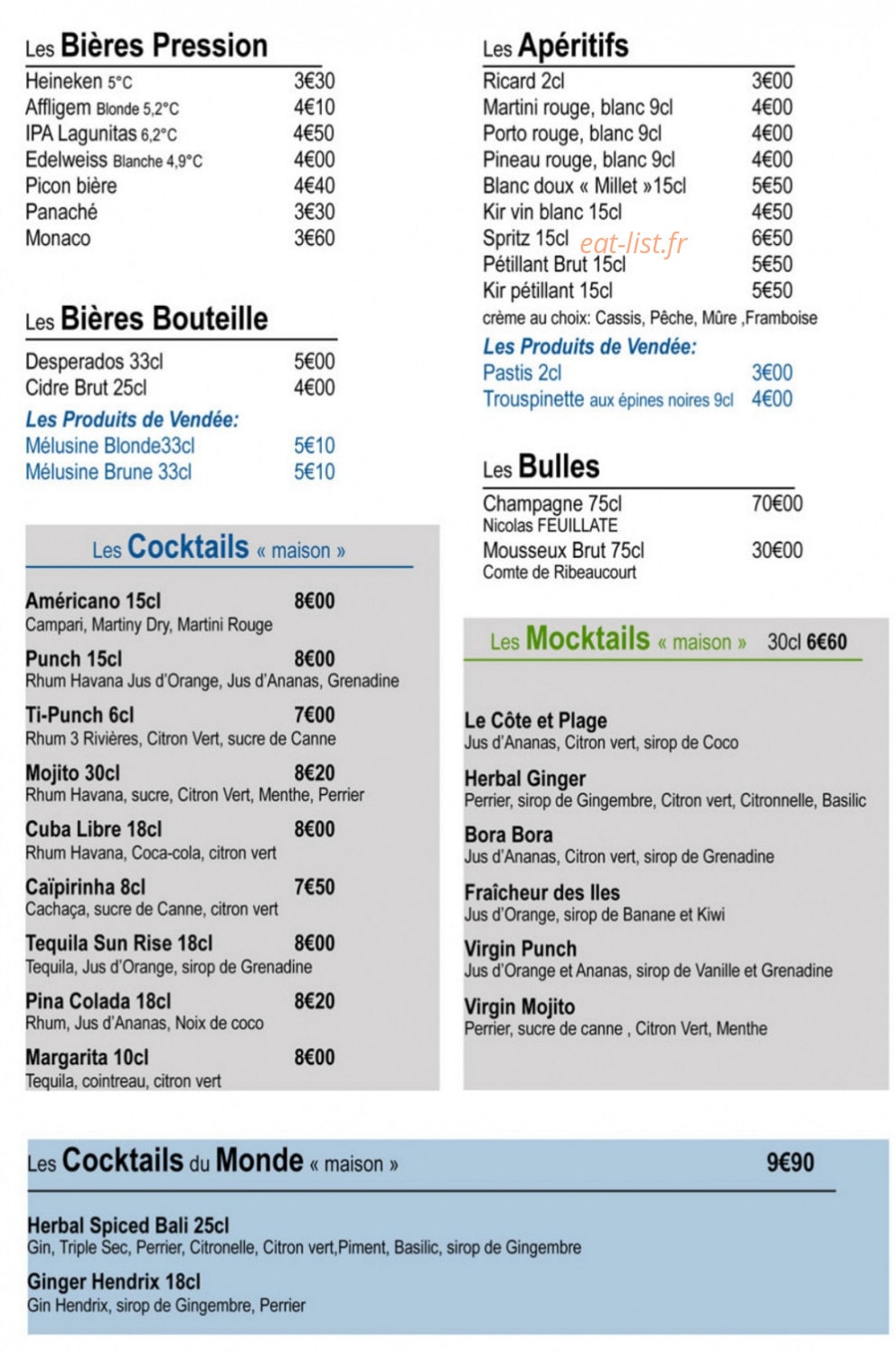 Côte et Plage — carte page 4
