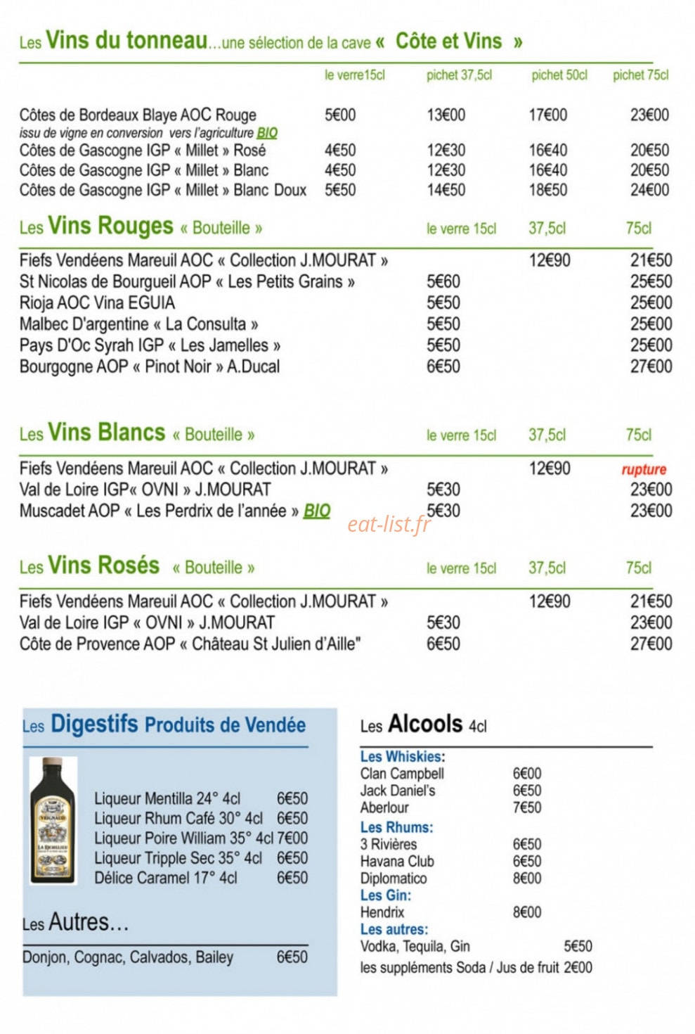 Côte et Plage — carte page 5
