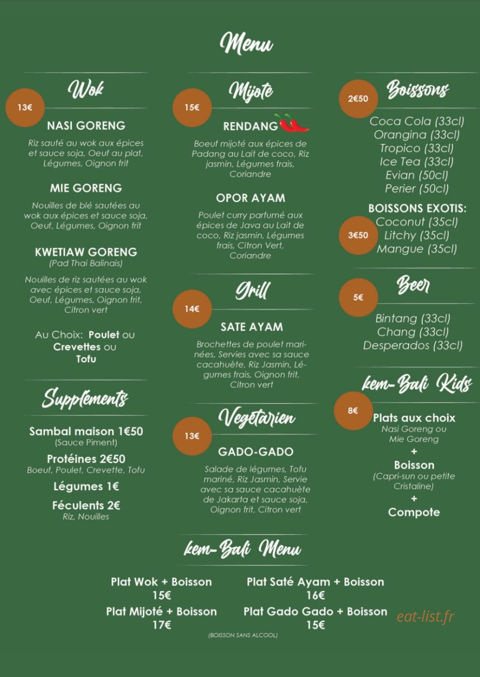 kem-Bali — carte page 1