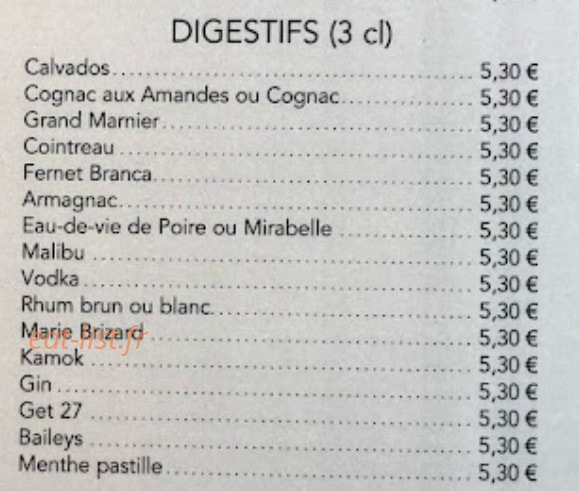 La Crêperie — carte page 4