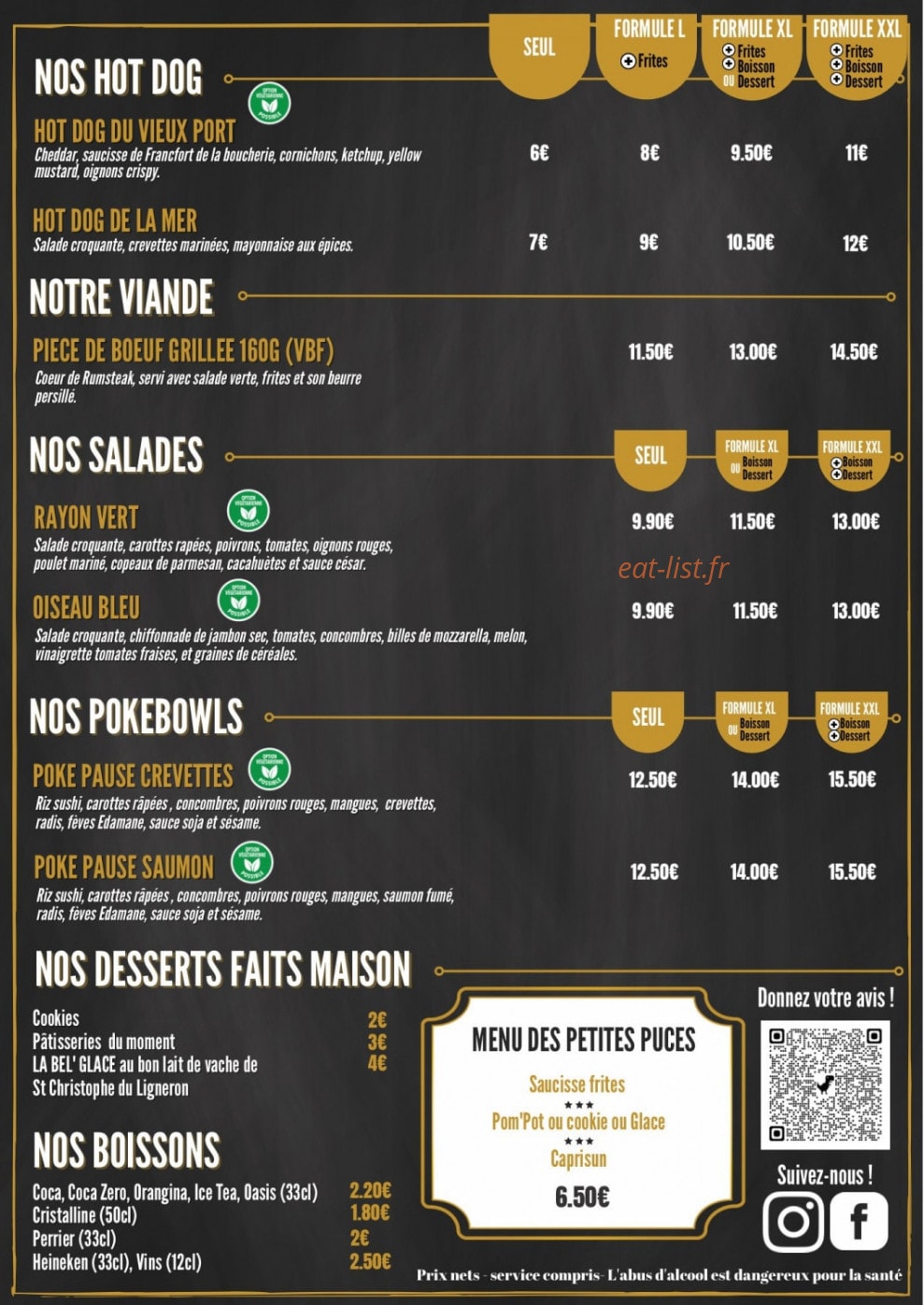 La Pause KF — carte page 2