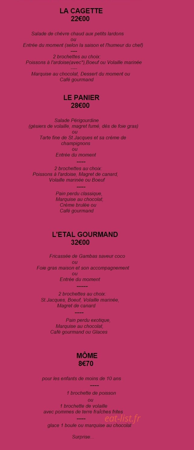 Le p'tit marché — carte page 2