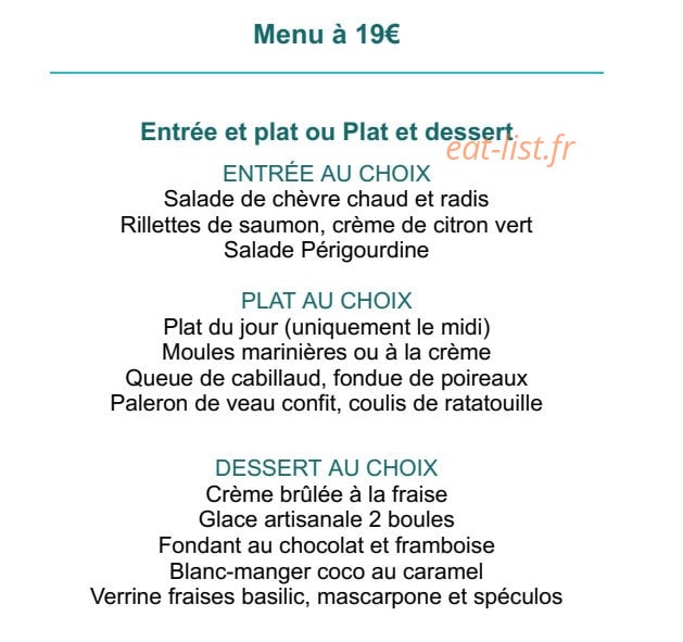 Restaurant Le Qg — carte page 5