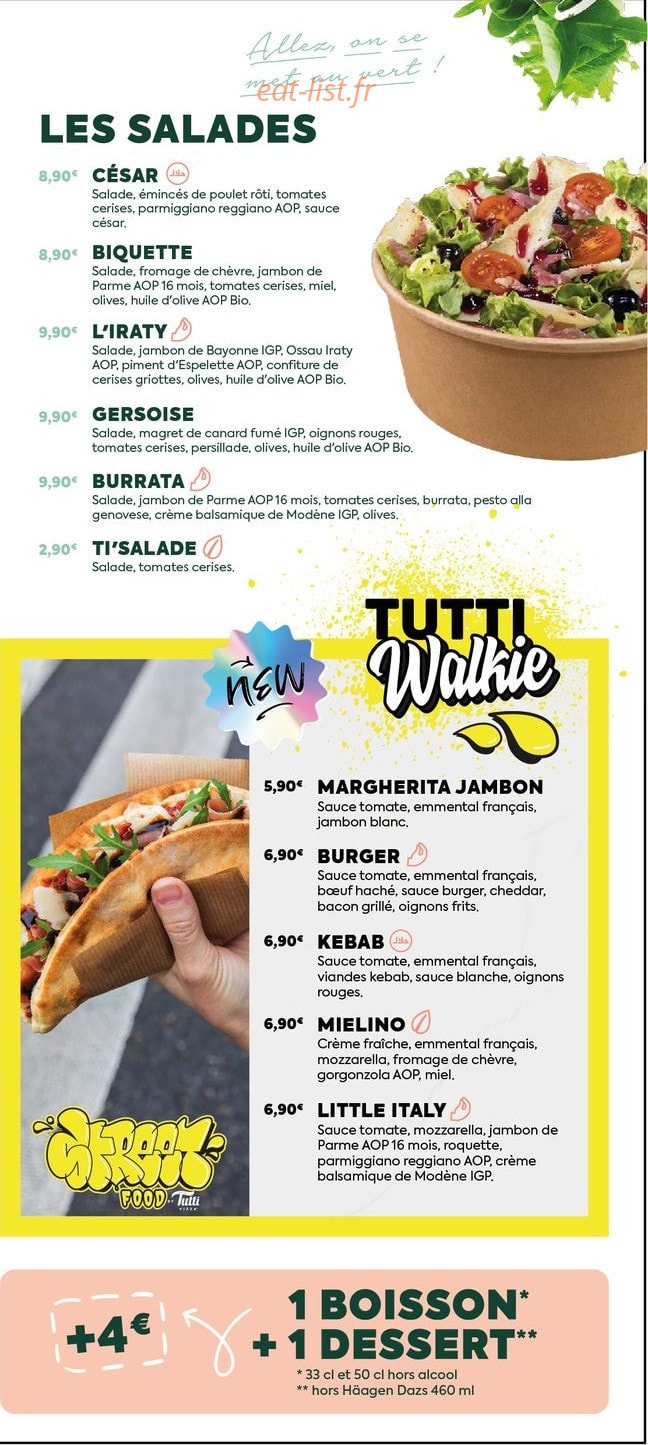 Tutti Pizza — carte page 3