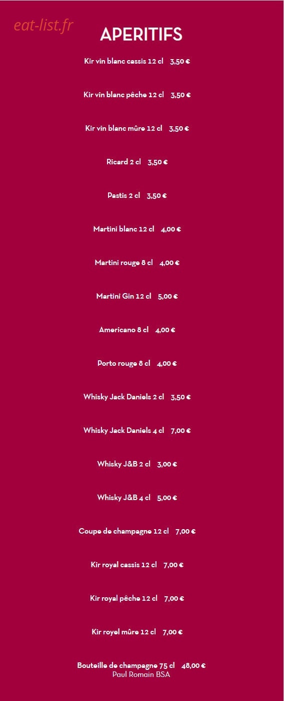 Autour du Grill — carte page 2