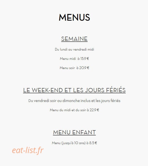 Autour du Grill — carte page 1