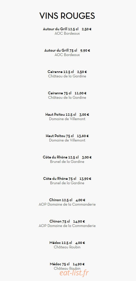 Autour du Grill — carte page 7