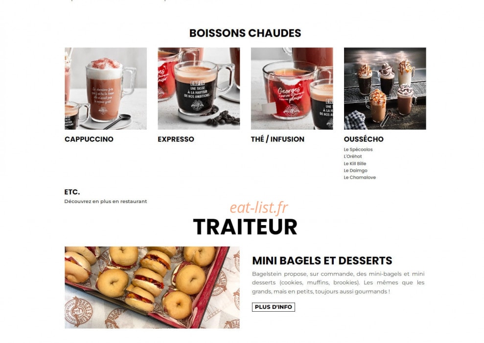 Bagelstein — carte page 9