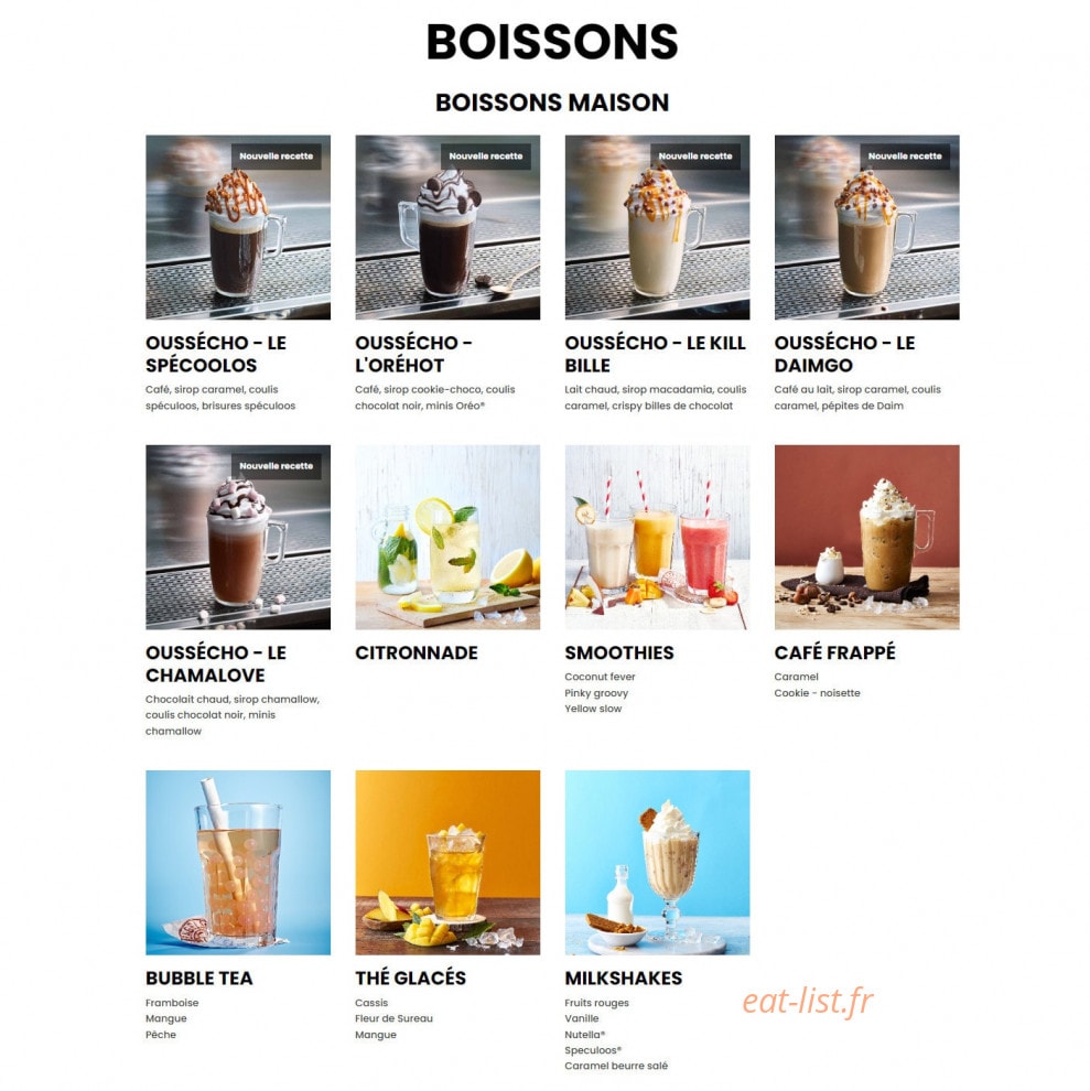 Bagelstein — carte page 6
