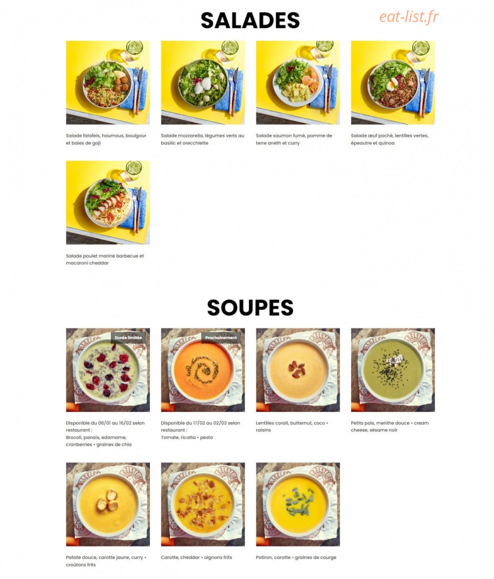 Bagelstein — carte page 2