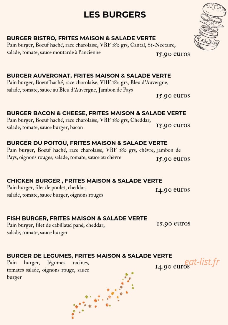 Bistrô des Feuillants — carte page 3
