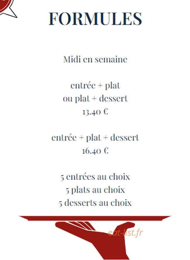 Bistros gourmand — carte page 1