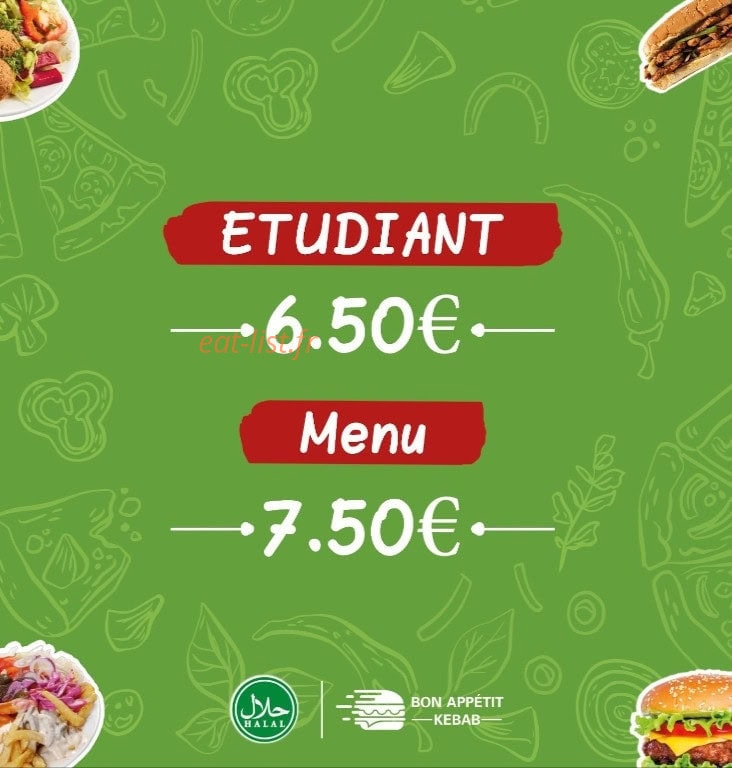 Bon Appétit kebab — carte page 3
