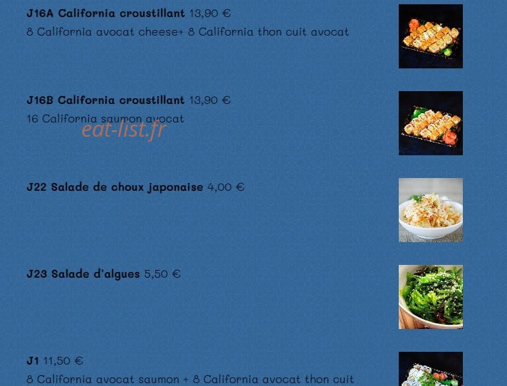 Buffet 86 — carte page 7