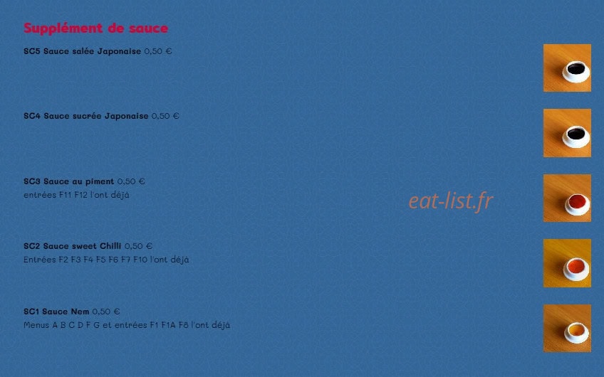 Buffet 86 — carte page 11