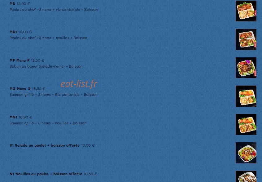 Buffet 86 — carte page 13