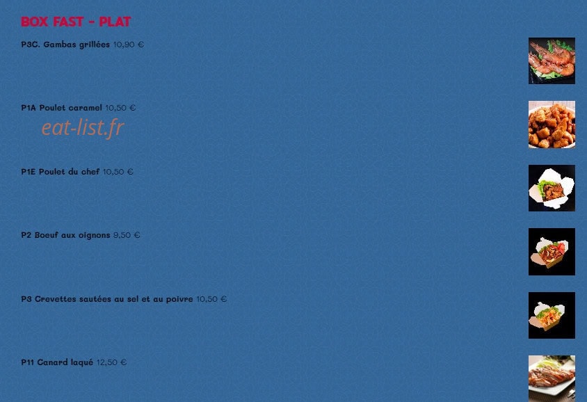 Buffet 86 — carte page 15