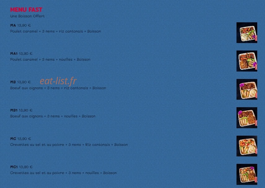 Buffet 86 — carte page 12