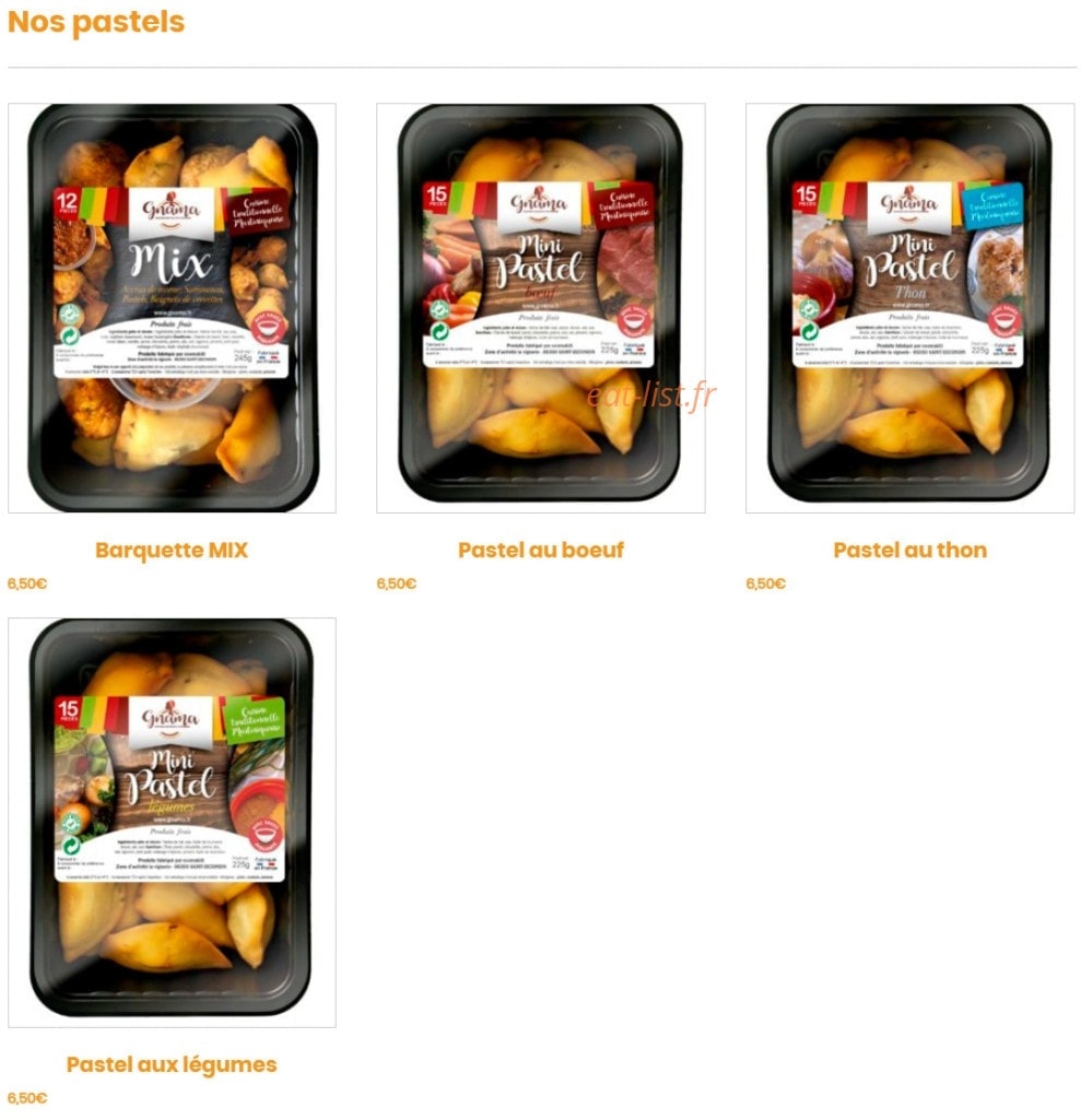 Chez Gnama — carte page 6