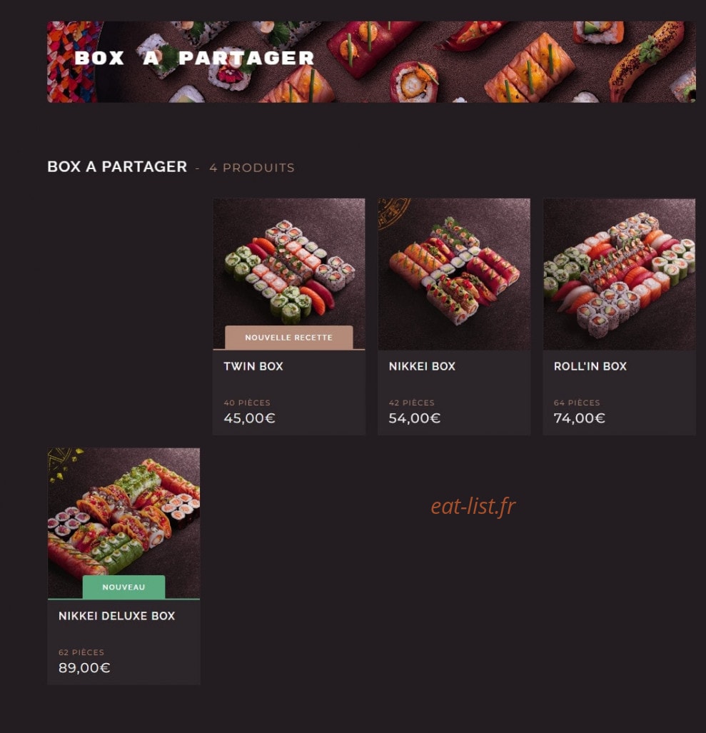 Côté Sushi — carte page 5