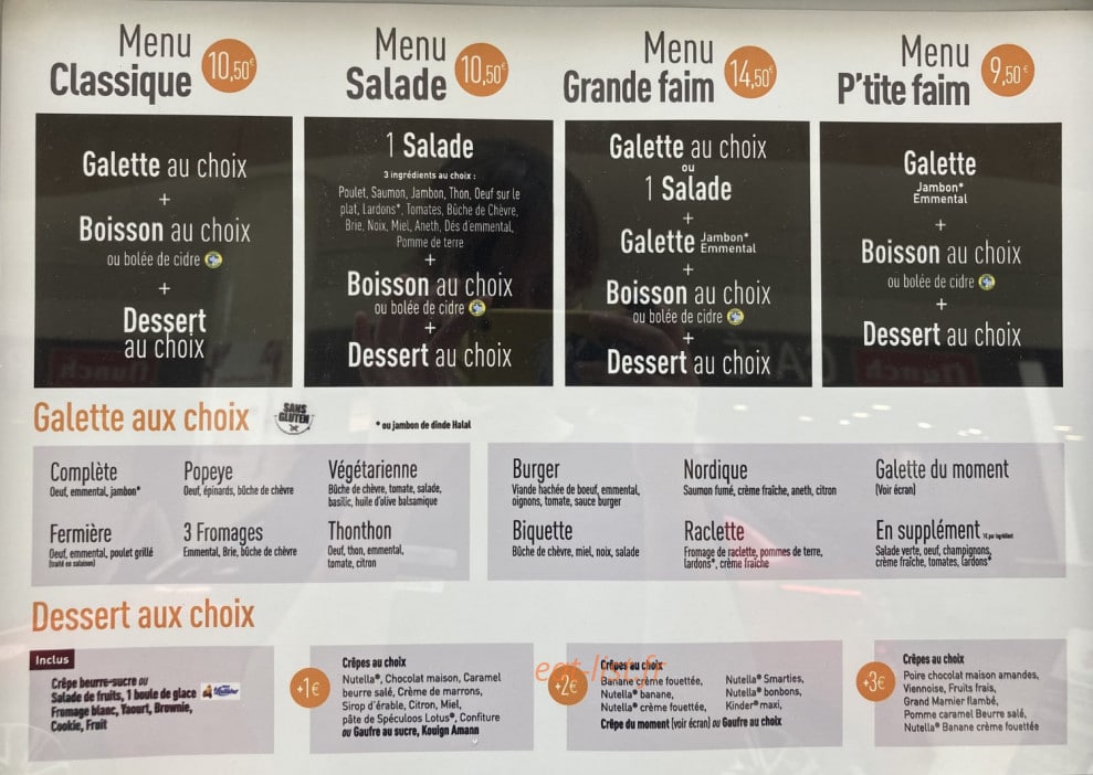 Crêp'eat — carte page 3