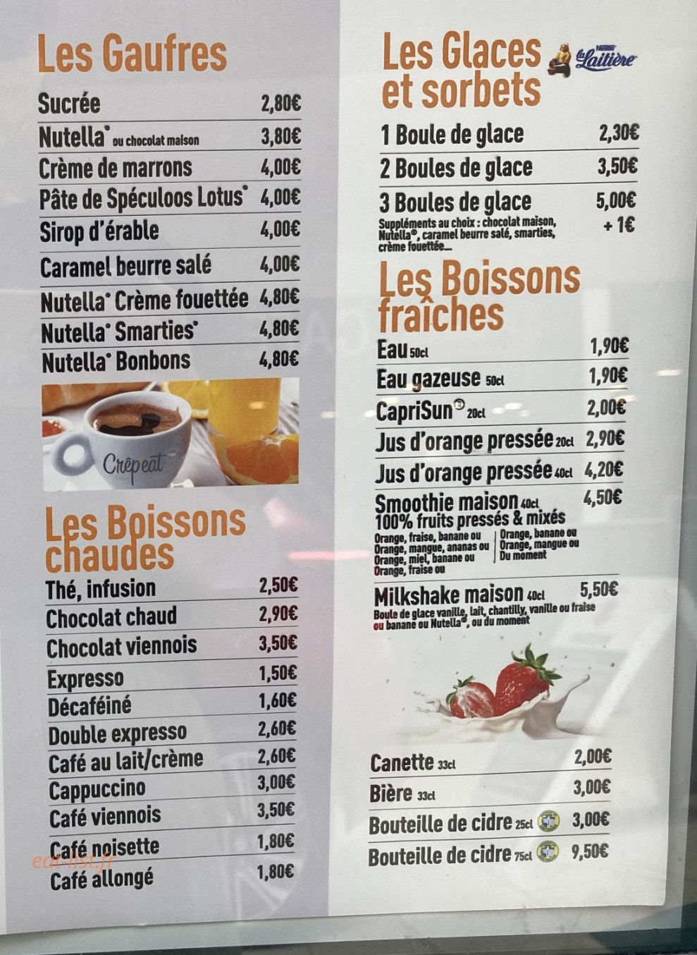 Crêp'eat — carte page 2
