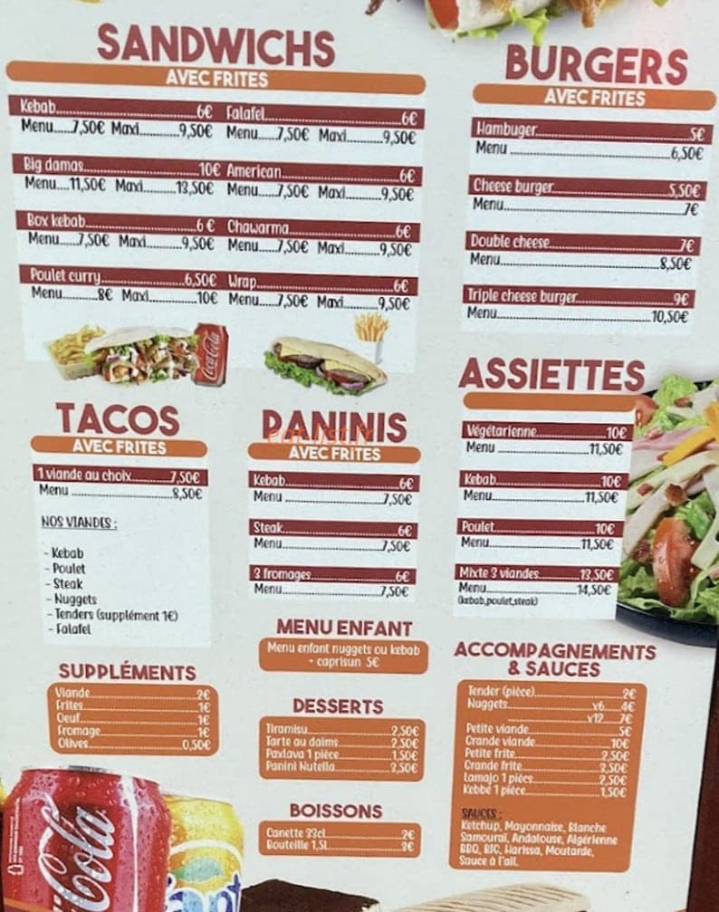 Damas kebab — carte page 2