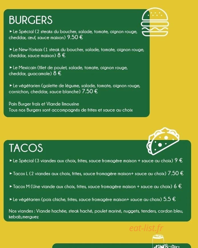 Home Burger 86 — carte page 2