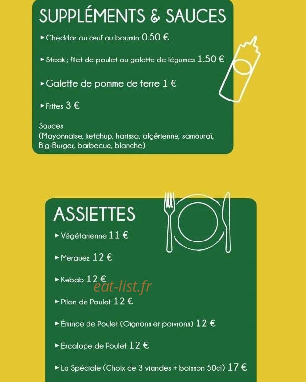 Home Burger 86 — carte page 4