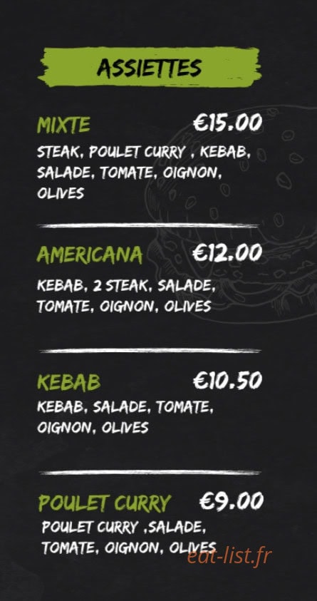 Horizon Ted coffee — carte page 1