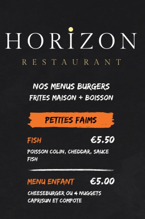 Horizon Ted coffee — carte page 6